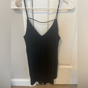 Express Black Flowy Tank Top